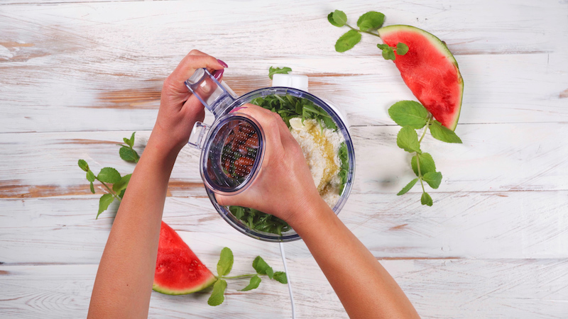 6 basil watermelon salad