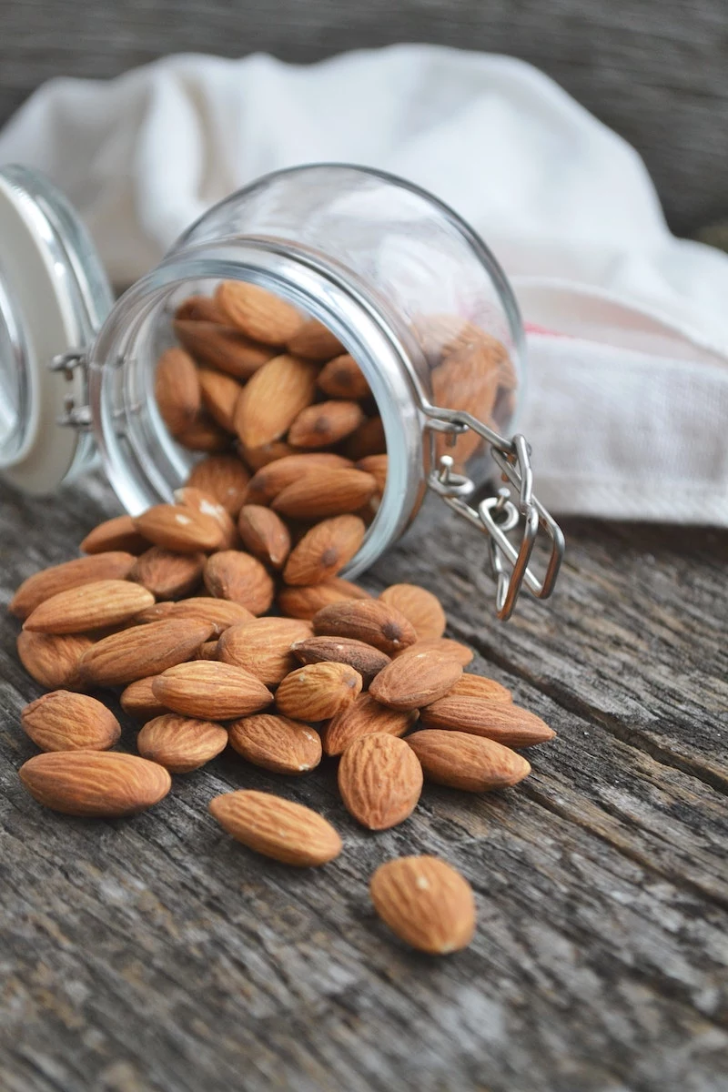 foods to help you sleep better almonds in a jar