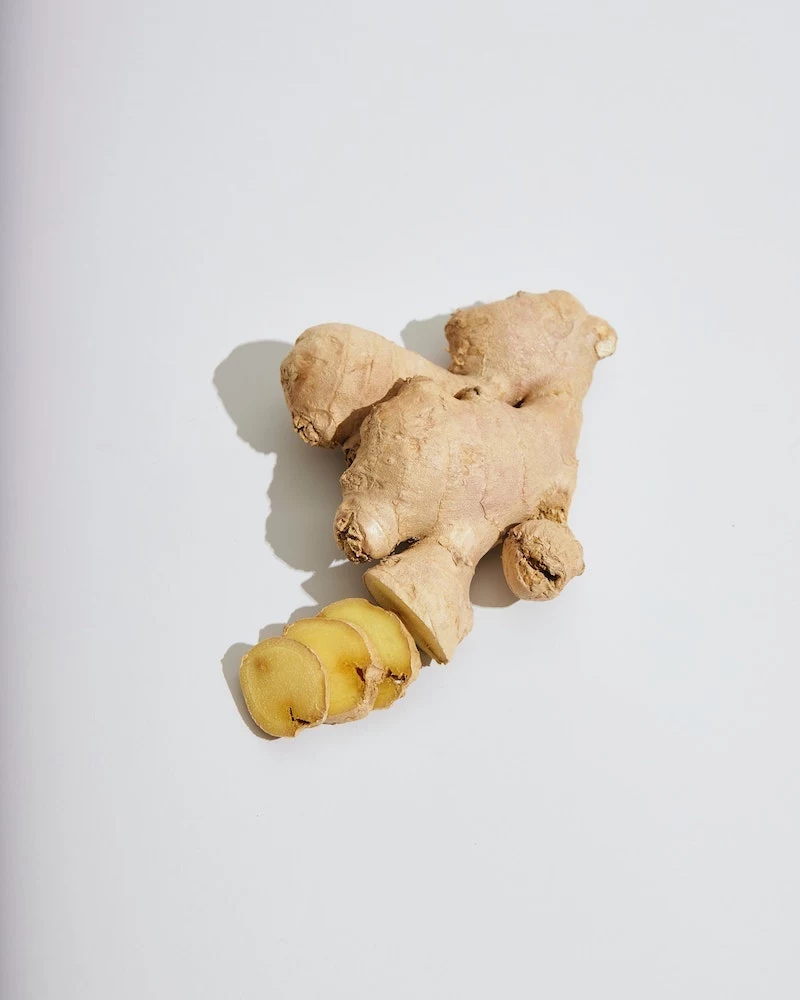 ginger root cut into slices