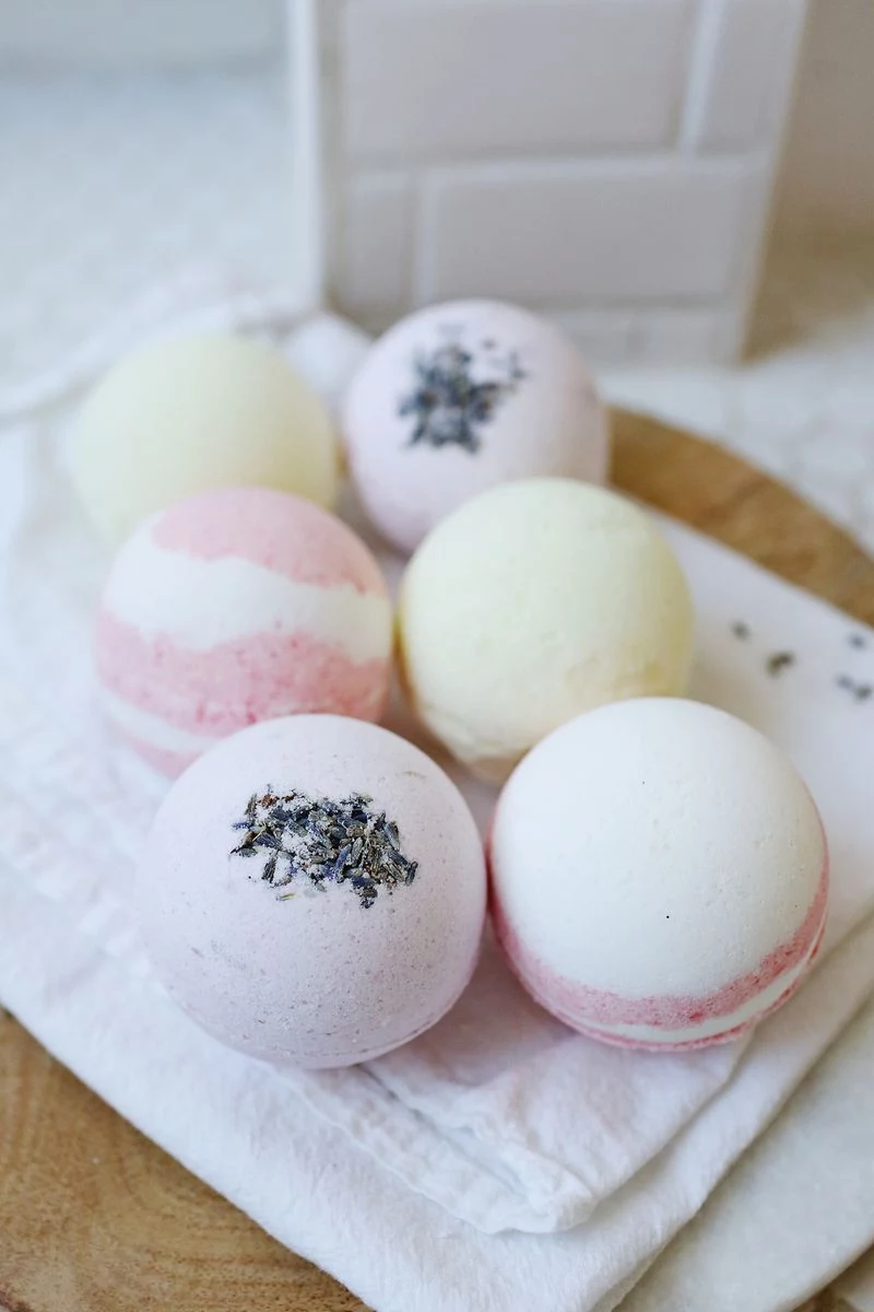 homemade organic bath bombs