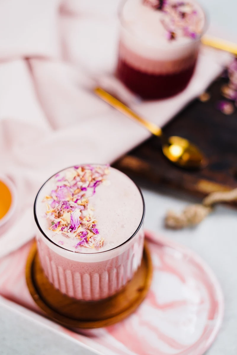 moon milk recipe with hibiscus