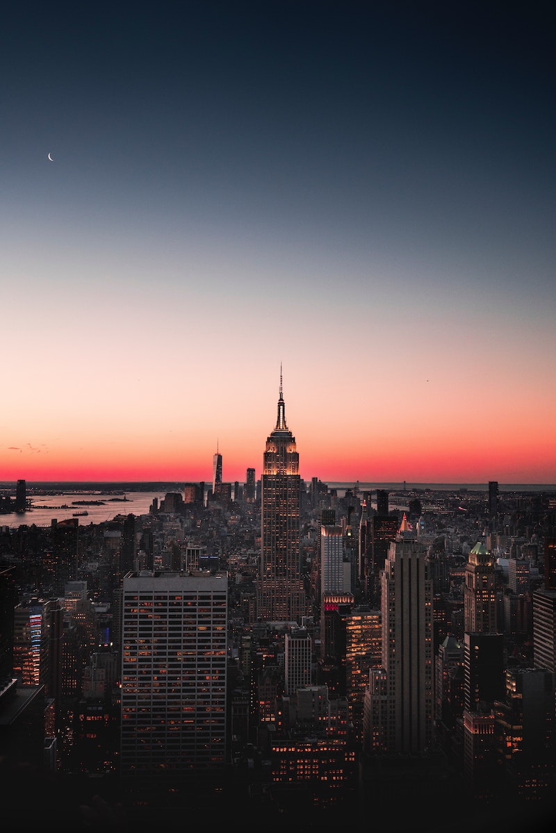 new york city during sunset