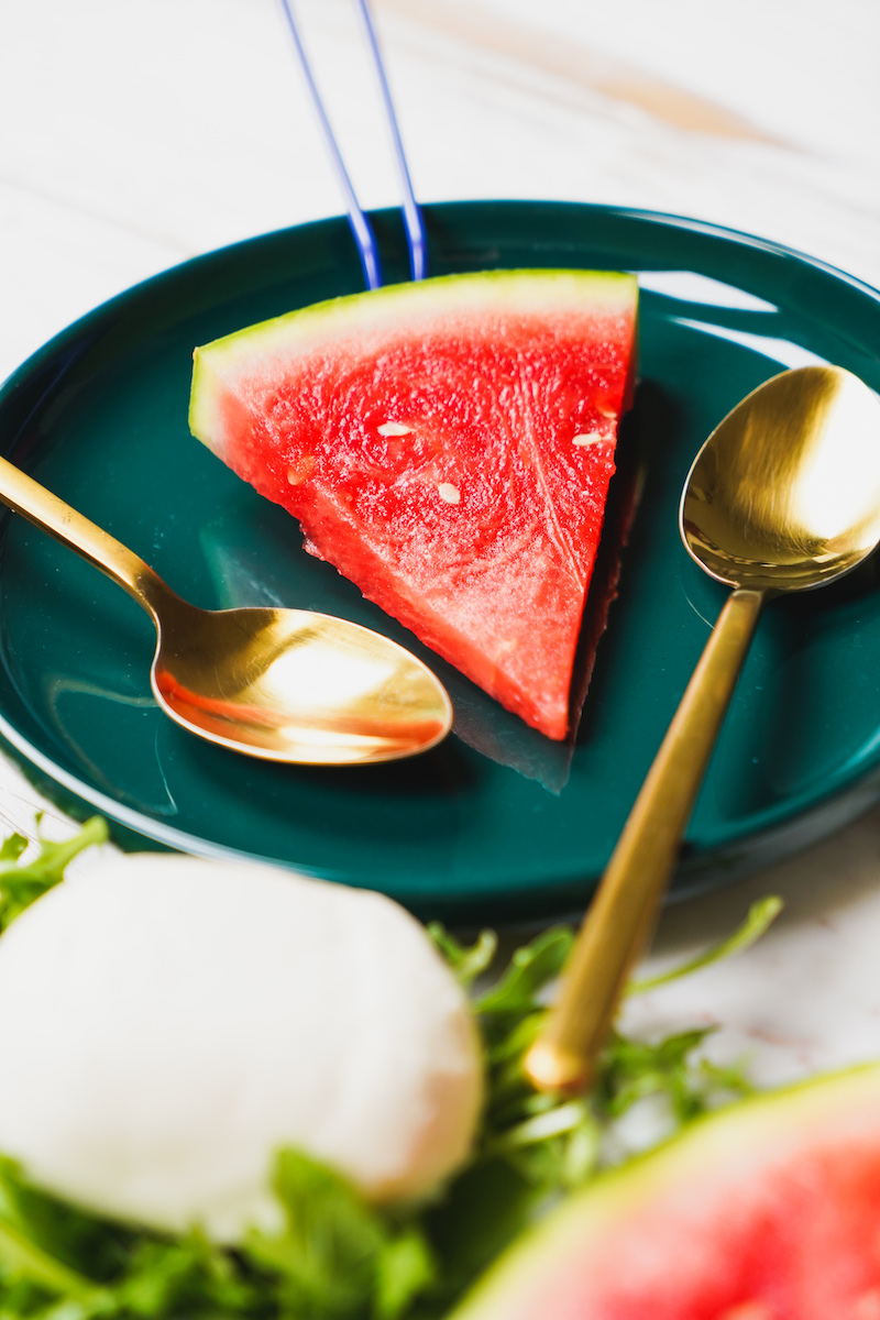 watermelon caprese salad homemade pesto