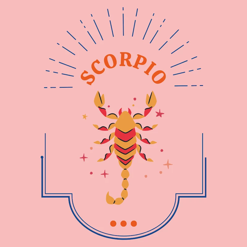 what aura are you based on your zodiac scorpio sign on pink background