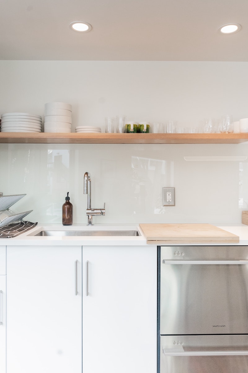 dishwasher stainless steel in kitchen