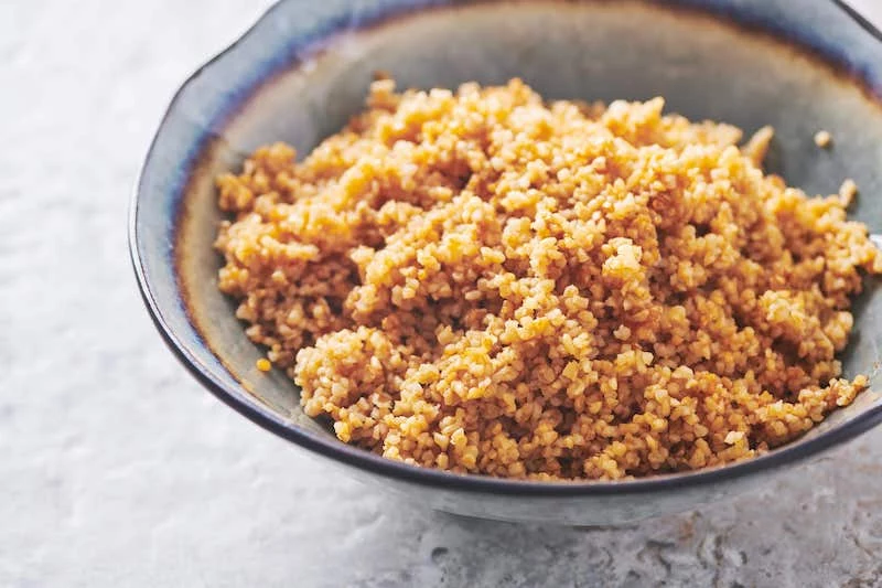 foods for good gut health how to make bulgur wheat bulgur in a bowl