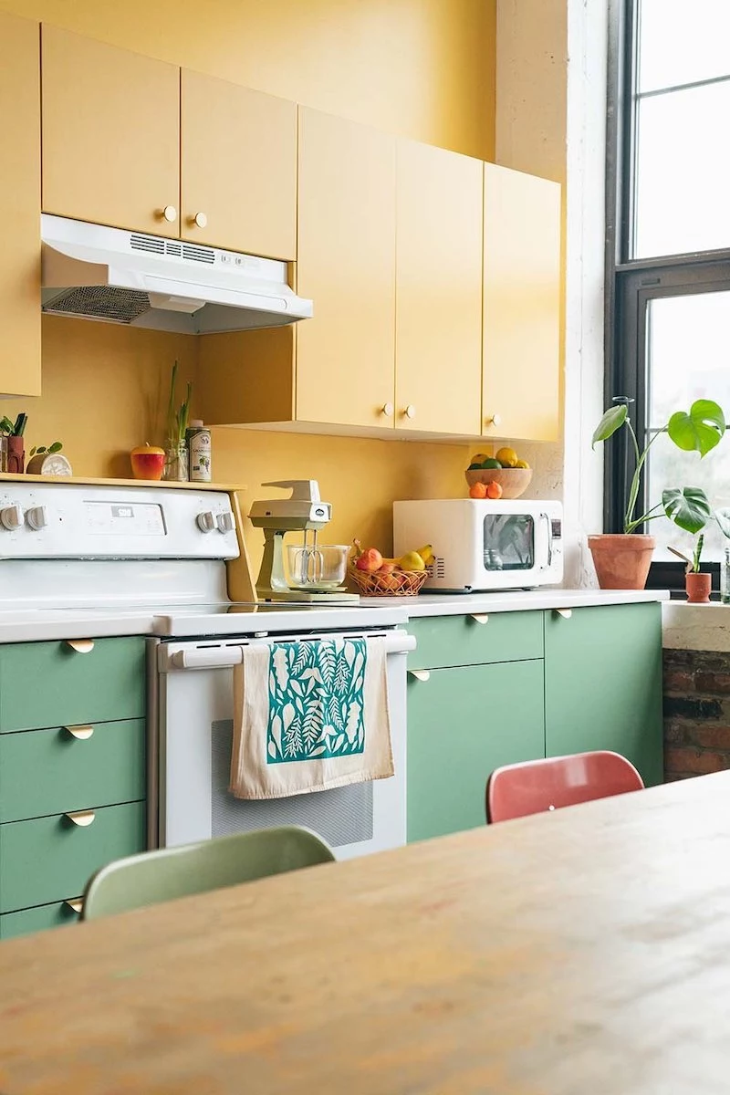 hom sweet hom diy colorful kitchen renovation 3