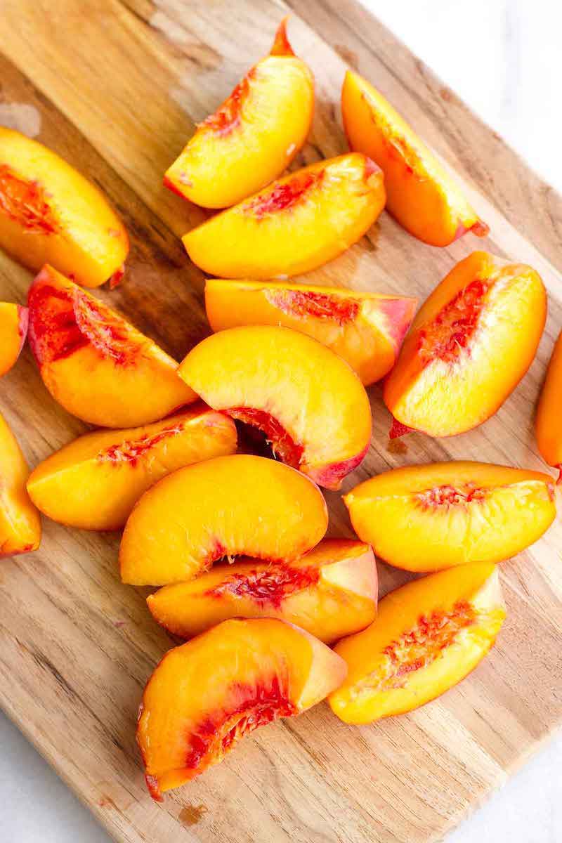 how to store peaches in the freezer