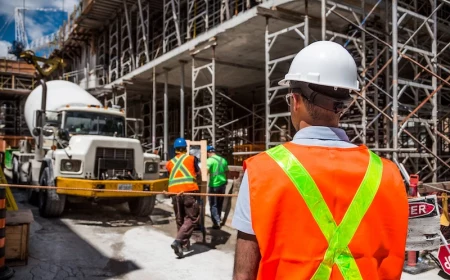 constructing worker on a constrction site