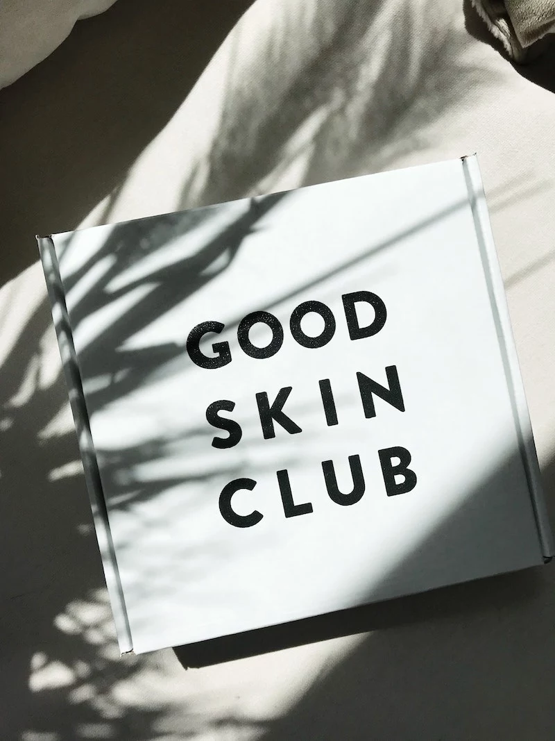 good skin club box in white
