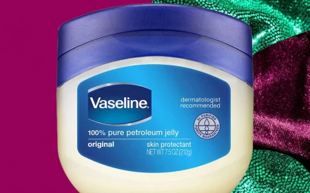 vaseline uses petroleum jelly in a jar