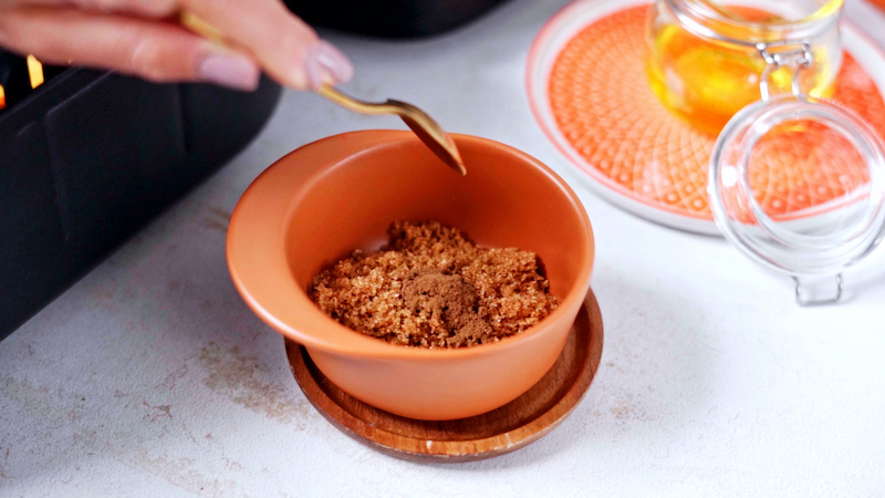 batch brown sugar and cinnamon in a bowl