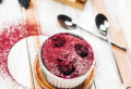 Gluten-Free Blackberry Mug Cake with Coconut Milk & Bilberry Powder