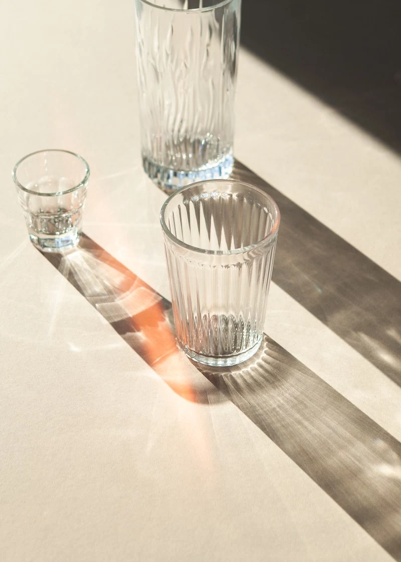 empty glasses for water