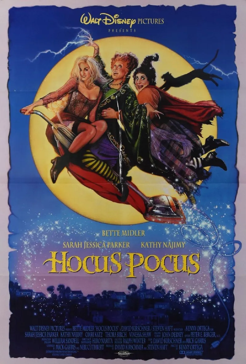 hocus pocus movie poster three withces on broom
