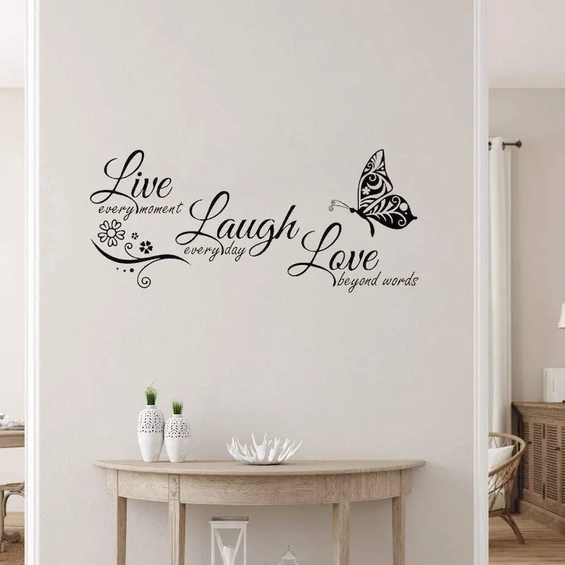 live laugh love wall stickers