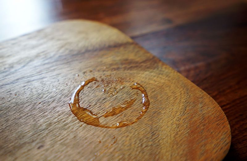 water stain on wooden table
