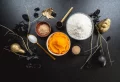 Black Halloween Pumpkin Bread with Charcoal and Pumpkin Purée