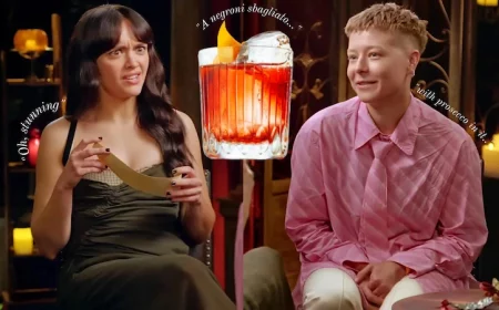 negroni sbagliato with prosecco olivia cooke and emma darcy