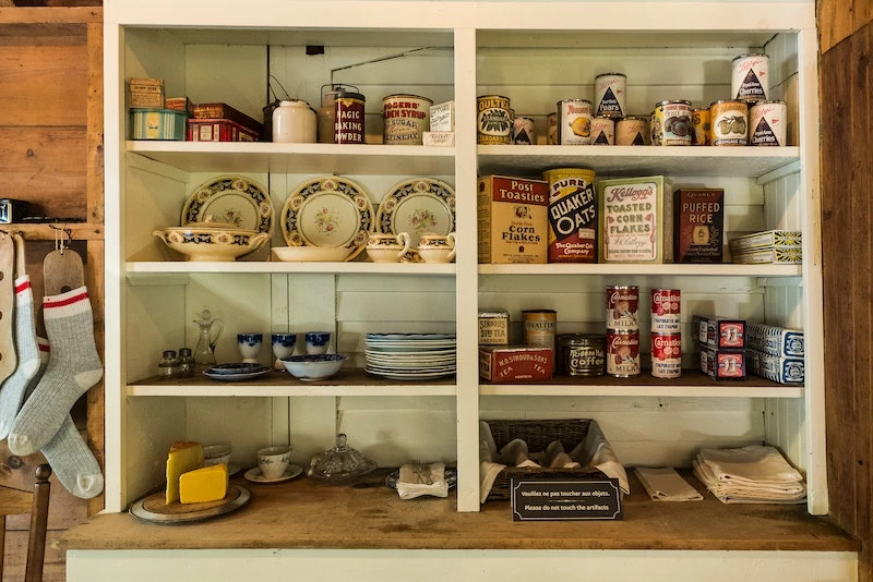 never store in your pantry open pantry with shelves
