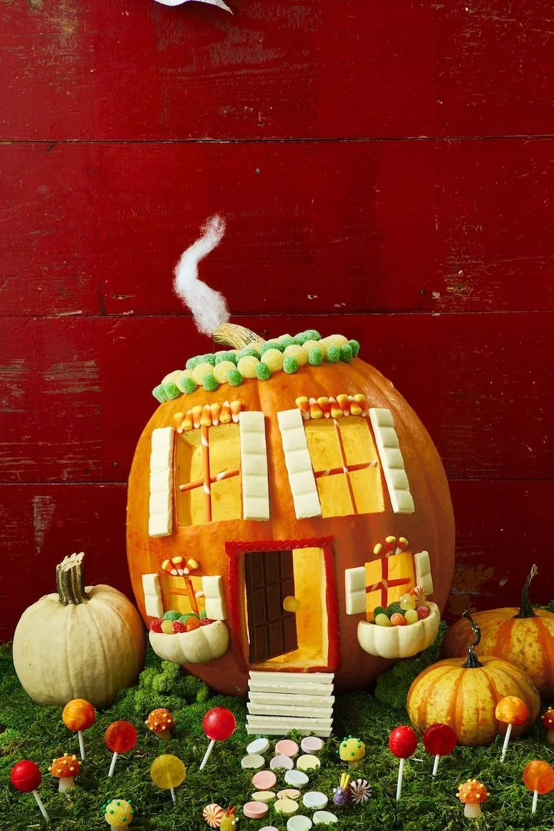 pumpkin carving ideas pumpkin candy house