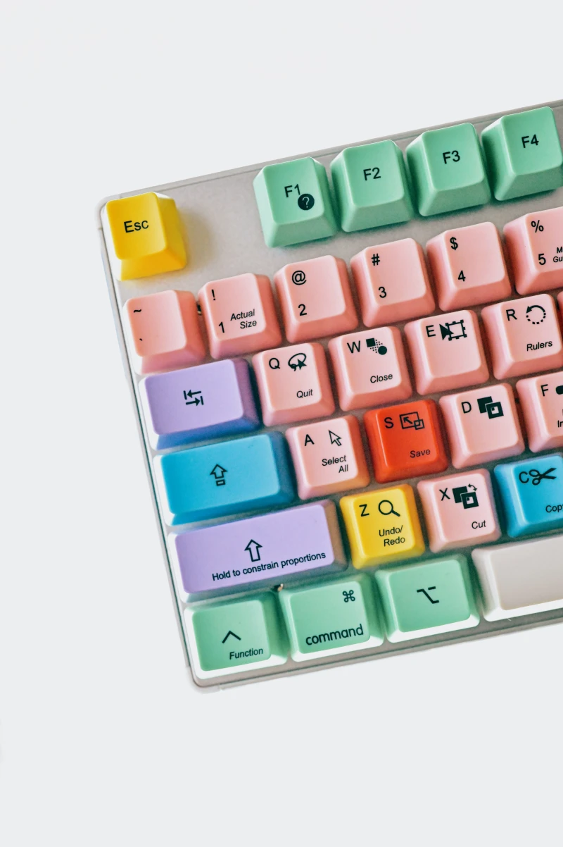 colorful key board