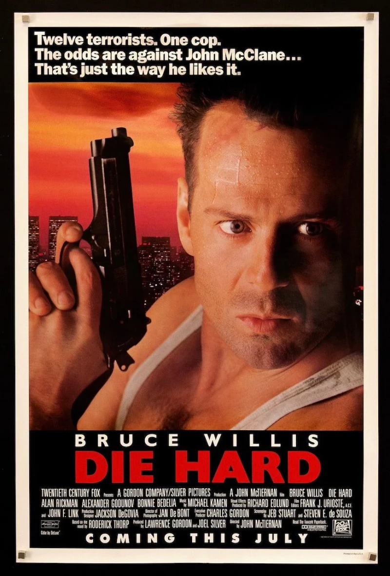 die hard 1988 poster for a movie