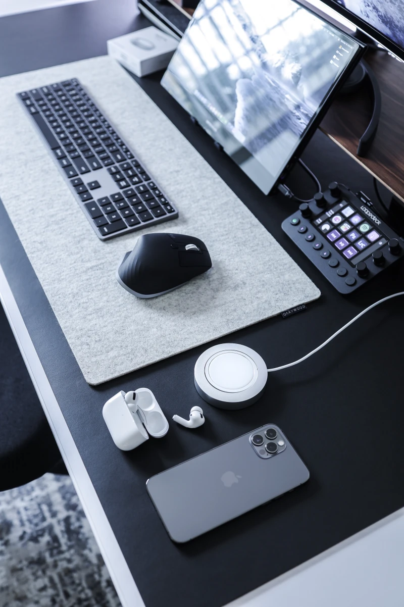 giant gray mouse pad for computer