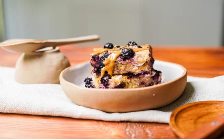 gluten free blueberry breakfast bars recipe