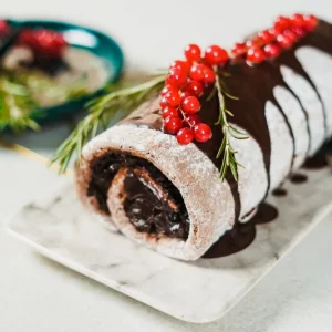The Perfect Healthy Yule Log Recipe To Make For Christmas