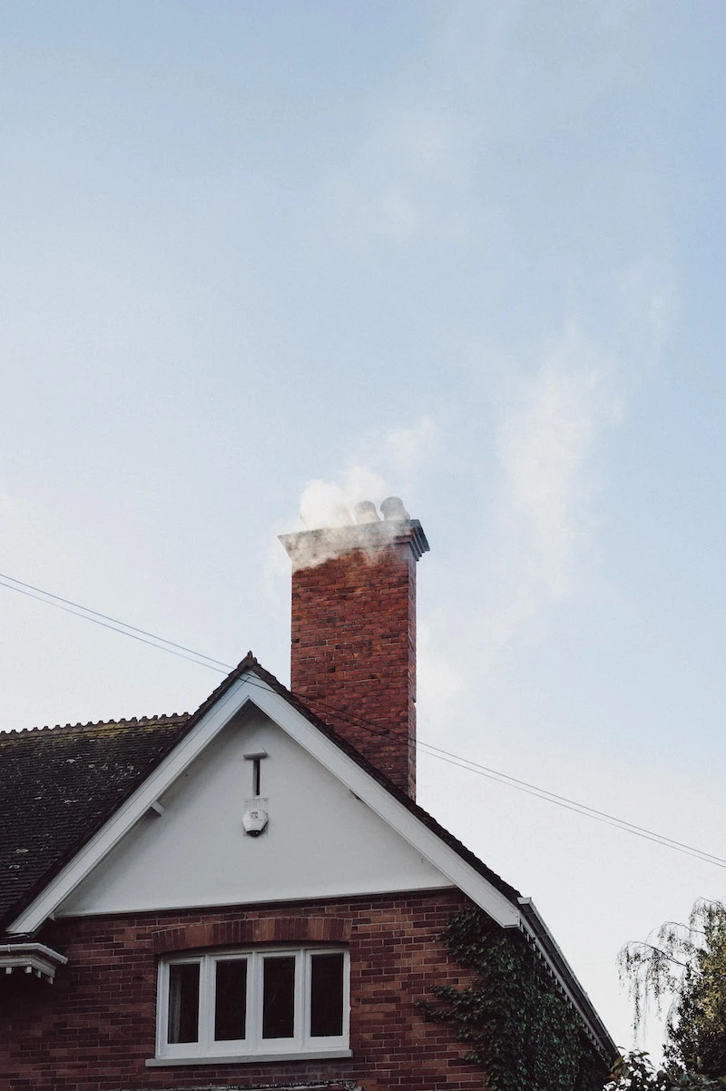 house with working chimney