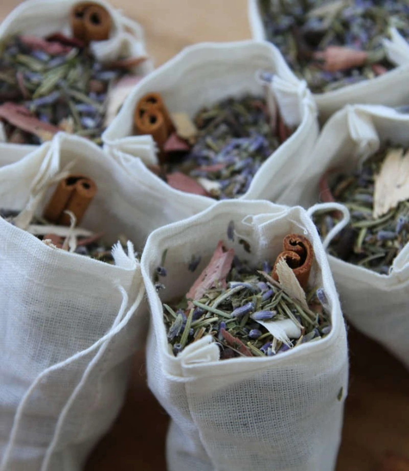 moth bags full of herbs