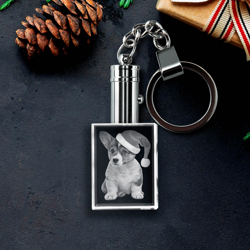 personalized photo keychain double sided