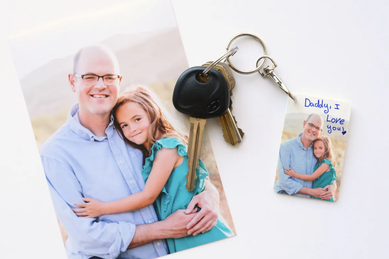 personalized photo keychain