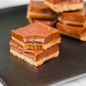 Chewy Salted Peanut Butter and Chocolate Fudge (dairy-free & gluten-free)
