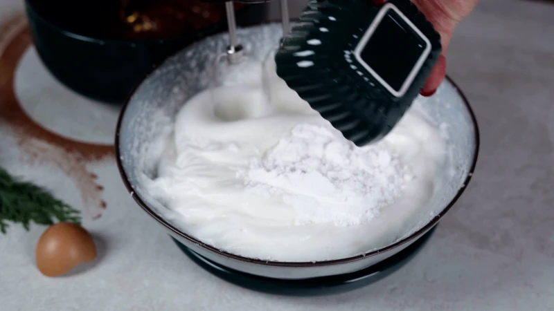 white powder on egg whites