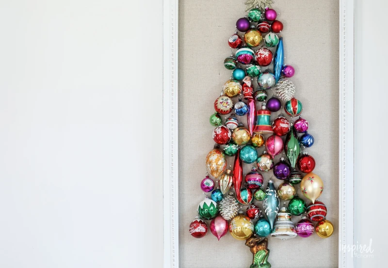 diy vintage ornament wall tree