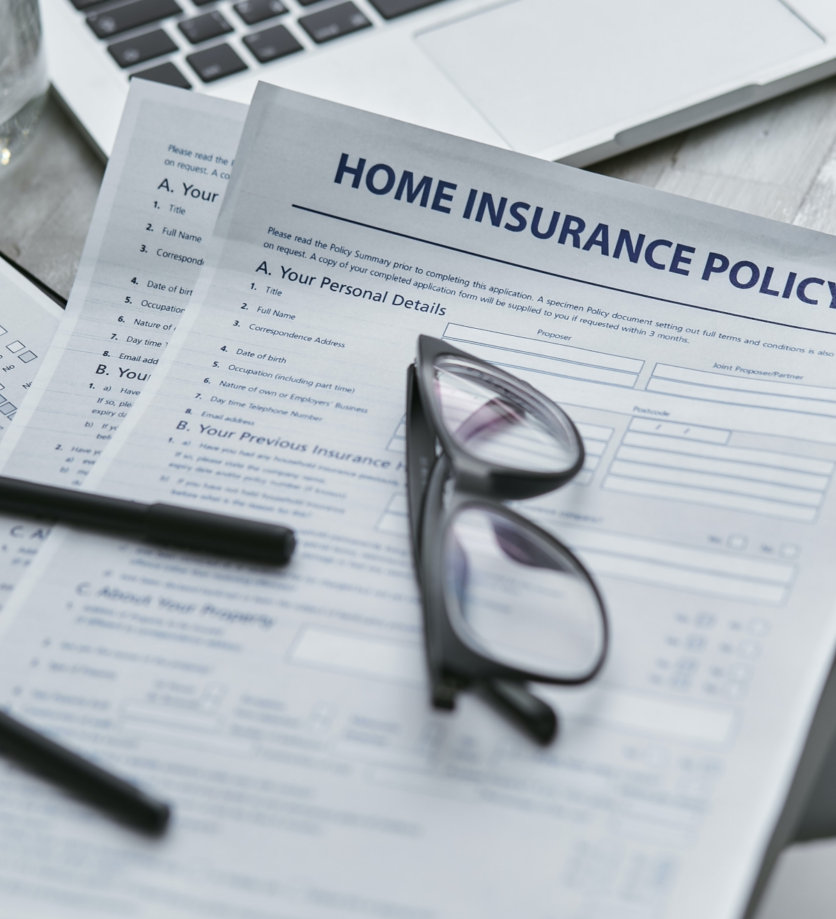 homeowners' insurance and property taxes