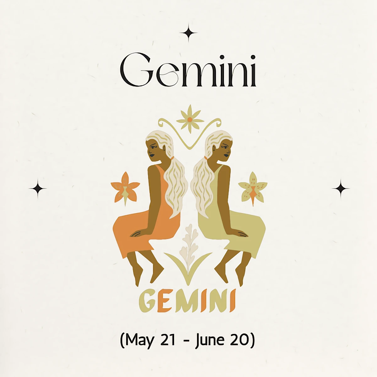 gemin zodiac sign graphic