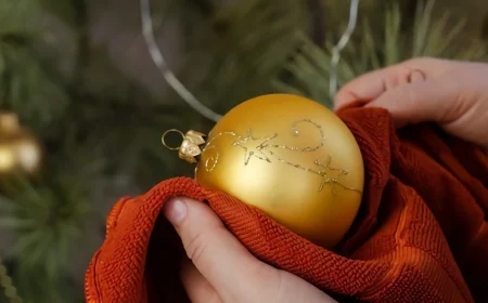 how to clean christmas ornaments person cleaning with cloth an ornament