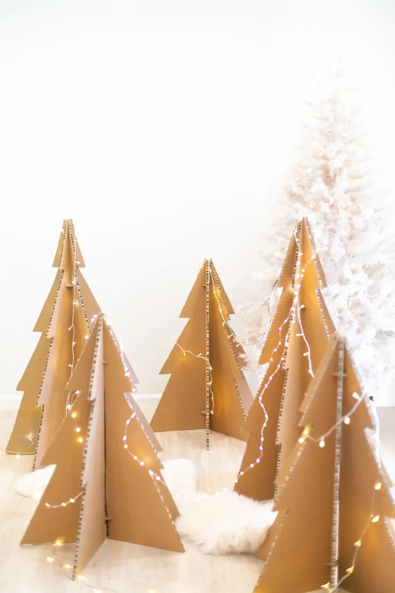 lovely indeed cardboard christmas tree
