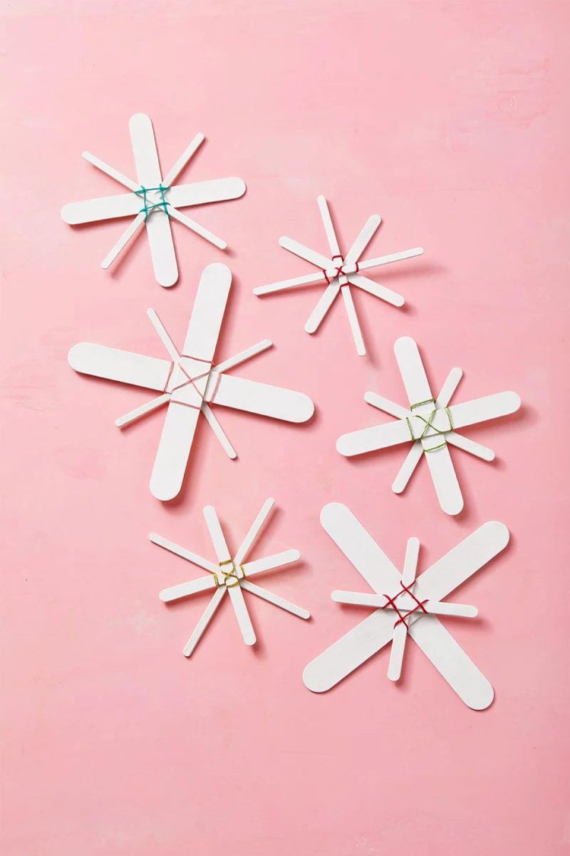 popsicle stick star ornaments