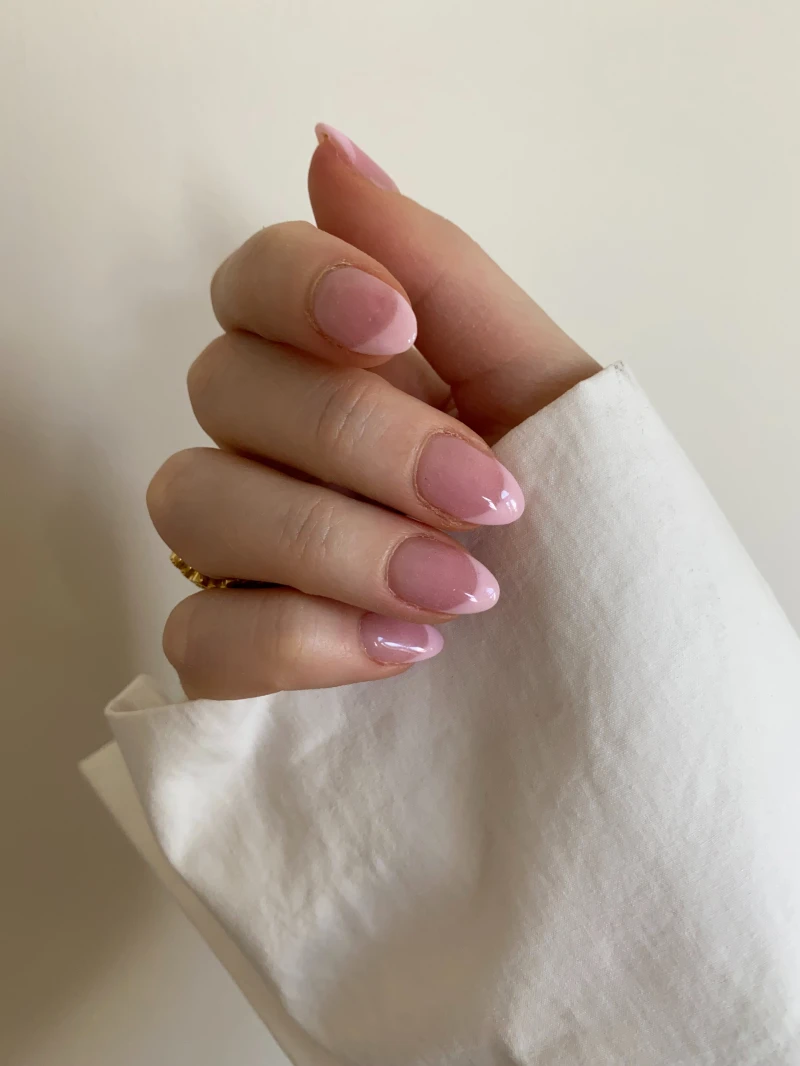 the perfect manicure pink french tip nails
