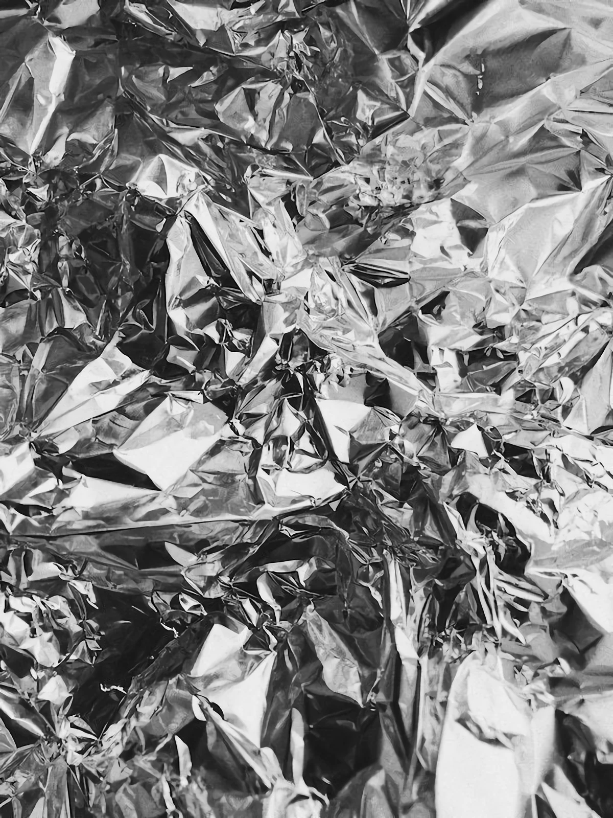 aluminum foil spread out