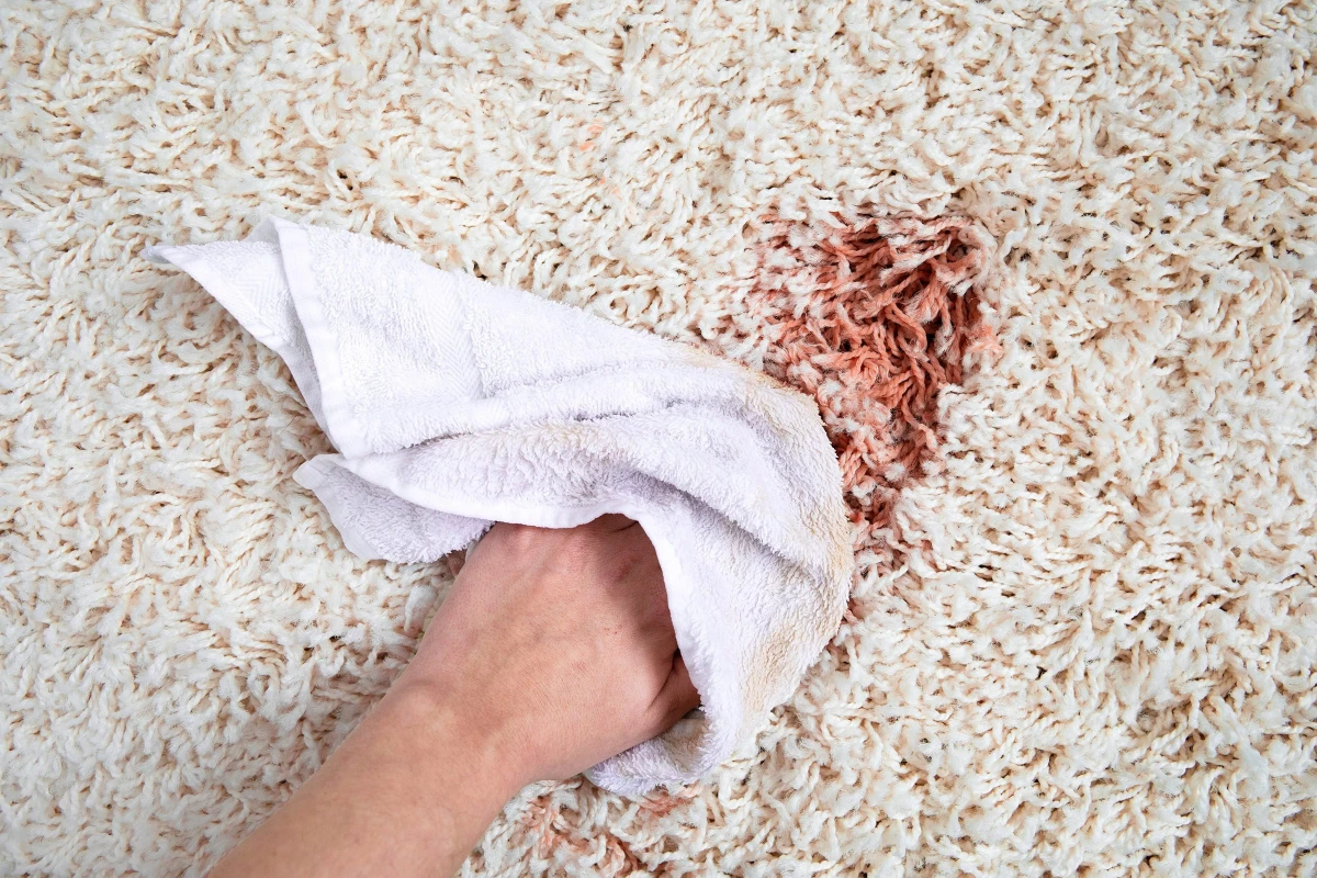 common carpet stains cleaning up wine stain
