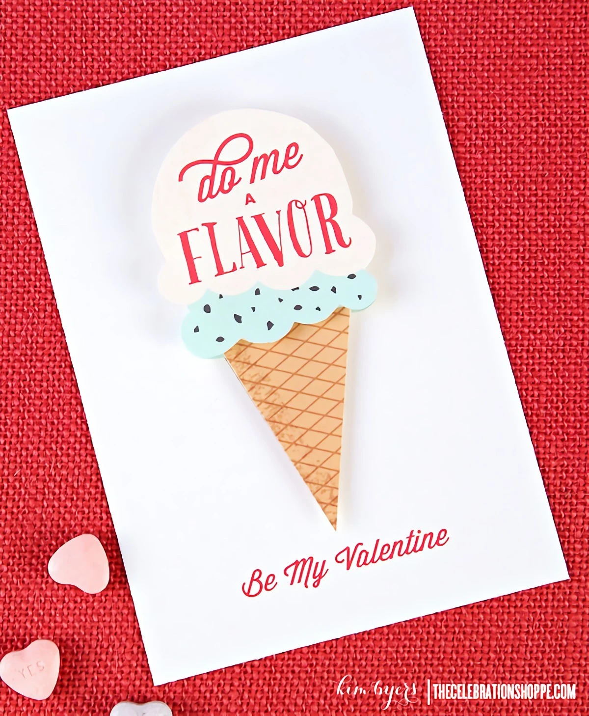 do me a flavor valentines day diy card