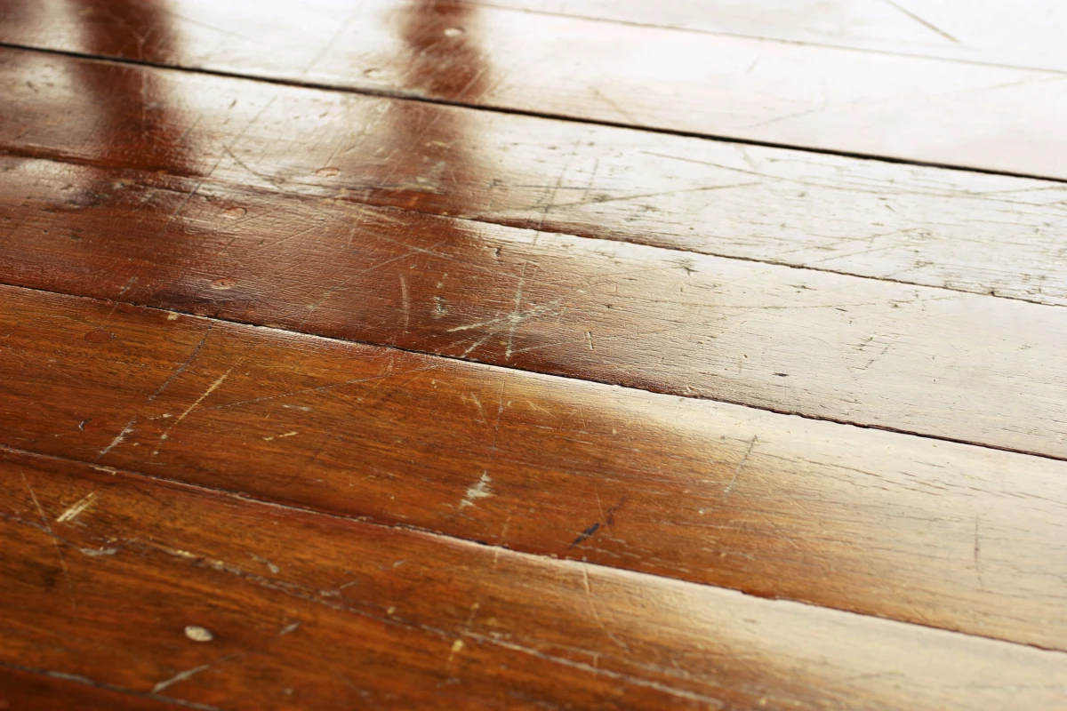 hardwood floors with scratches