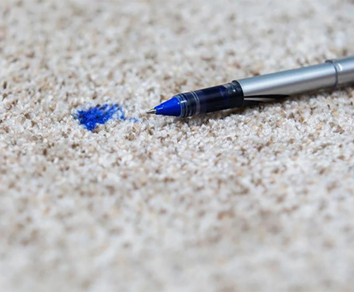 ink stain on carpet