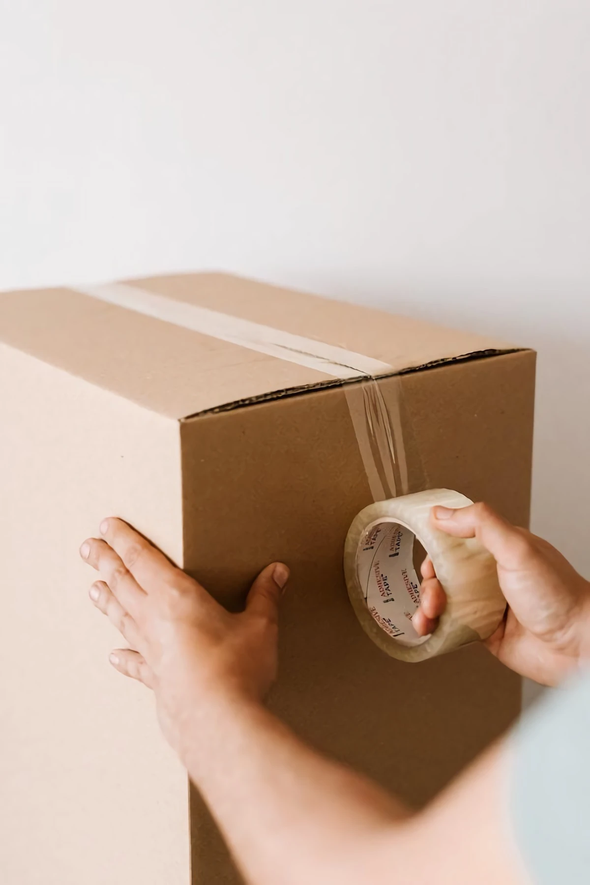 taping up a box