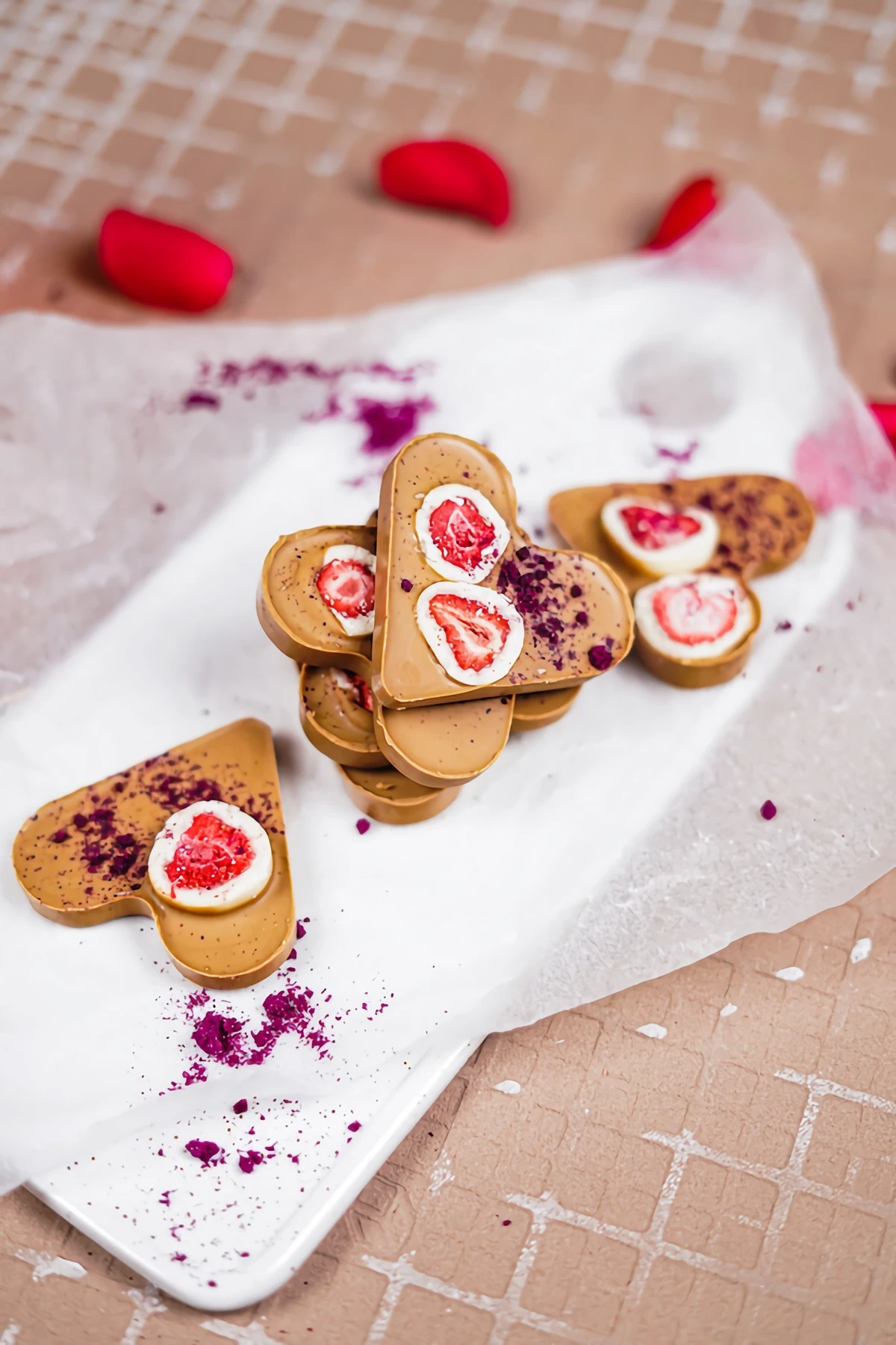 valentines day chocolate bark bites